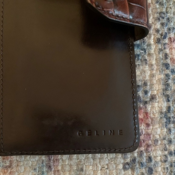 LOW START AUTHENTIC Celine 4 piece Bundle Macadam Suede long wallet Vintage - Picture 7 of 17